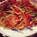 ぽこり。's cooksnap of when they made ささみと水菜のトマトパスタ.