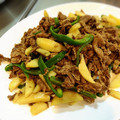 nori♡'s cooksnap of when they made 牛肉とジャガイモ炒め.