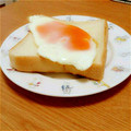 ひろベアー's cooksnap of when they made 黄身が垂れない！目玉焼きトースト(卵)！.