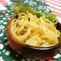 赤い電話's cooksnap of when they made パスタのカレー粉炒め.