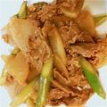hisatamago's cooksnap of when they made 牛肉大根アスパラのオイスター炒め.