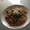 きららんらん☆'s cooksnap of when they made シャキッ! 野沢菜の和風パスタ♪♪.