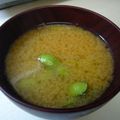 まほじょ's cooksnap of when they made 冷凍枝豆の味噌汁.