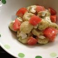 あんずてぃー☆'s cooksnap of when they made 簡単♪バジルクリームのカプレーゼニョッキ.