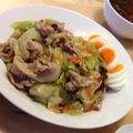 aska00a's cooksnap of when they made ☆チンゲン菜と豚肉で中華あんかけ☆.