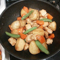 はるのひゆたか's cooksnap of when they made 新じゃがと鶏とエンドウの甘辛バター炒め.