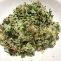 h_romy's cooksnap of when they made ほうれん草とベーコンの混ぜピラフ風.