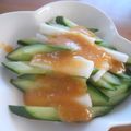 まゆみ母ちゃん's cooksnap of when they made 長いもとキュウリの酢味噌がけ♪.