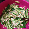 さっち322's cooksnap of when they made きゅうりとささみの豆板醤和え.