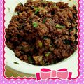 もんきち☆彡's cooksnap of when they made 簡単！万能！お弁当にも肉味噌風そぼろ.