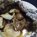 ジンベえちゃん's cooksnap of when they made 塩麹で～鶏ハツと玉ねぎのバターホイル焼き.
