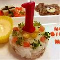 liruha's cooksnap of when they made デコレーション風ごはん♪☆離乳食.