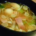 たもたん's cooksnap of when they made かぶとベーコンの味噌汁.