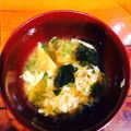 ともももんが's cooksnap of when they made 簡単、卵とわかめのお吸い物（覚書レシピ）.