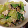 いぬころり。's cooksnap of when they made ★鯵の干物と青梗菜のごま酢和え.