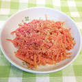 龍青空ママ's cooksnap of when they made 【あと一品!!】人参と明太子の炒めもの.