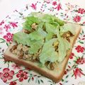 龍青空ママ's cooksnap of when they made ずぼらな簡単納豆卵チーズトースト.