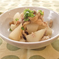 まんまるらあて's cooksnap of when they made 大根と豚肉とあげのピリ辛炒め煮.