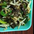 港UV's cooksnap of when they made ■糖質制限■もやしほうれん草簡単海苔あえ.
