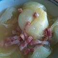 katu_yoshi's cooksnap of when they made 新玉ねぎの丸ごとグラタンスープ.