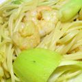 Rick_t's cooksnap of when they made 海老と青梗菜のカレークリームスパゲティー.