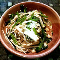 ｔａｋｕａｋｉ's cooksnap of when they made 副菜に❀ほうれん草とえのきの明太和え.