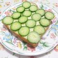 まっちー食堂's cooksnap of when they made ★★キューリでわさび。マヨトースト★★.