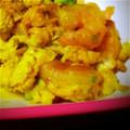 0ruha's cooksnap of when they made エビとアボカドと卵のキムチバター炒め.