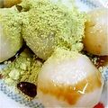 ユーロン's cooksnap of when they made 電子レンジで　見た目信玄餅のお団子.
