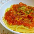 そらねこごはん's cooksnap of when they made ケチャップのミートソースパスタ.