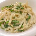 papikun's cooksnap of when they made ニラとさきいかのマヨポン胡麻サラダうどん.