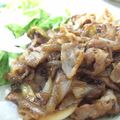 お祐さん's cooksnap of when they made 豚ばら肉薄切りの生姜焼き・パプリカ添え.
