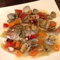 あおひろちゃん's cooksnap of when they made 鯛と魚介のアクアパッツァ.