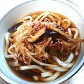 ももいろチューリップ's cooksnap of when they made 肉うどん.