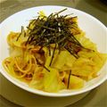 犬Gyami's cooksnap of when they made 簡単！春きゃべつとツナフレークのパスタ.