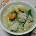 ポコ太さん's cooksnap of when they made 塩ちゃんこ鍋のスープとつくねの作り方.