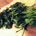 もっぽもっぽ★'s cooksnap of when they made 京野菜の定番、壬生菜の切り方　京都カフェ.