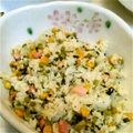 RONAKUNA's cooksnap of when they made ブロッコリーとコーンのガーリックライス☆.