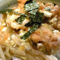 たもたん's cooksnap of when they made 残った唐揚げで☆どんぶり.