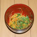 りんご華☆1219's cooksnap of when they made 豆苗とにんじんのカラフルなナムル♪.