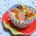 赤い電話's cooksnap of when they made アルミカップで簡単ウインナー玉子焼き！.