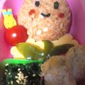 チュラ６６'s cooksnap of when they made キャラ弁*チューリップちゃん弁当.