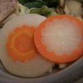 かよなまま's cooksnap of when they made ラブリー♡クッキー型で紅白の煮物.