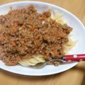 スリーエクボ's cooksnap of when they made ＊トマトソースで簡単なミートソース＊.