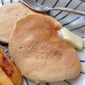 シングルアイシャドウ's cooksnap of when they made 豆乳とお水でふわふわもちもちパンケーキ♡.