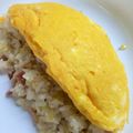 fleurs_15's cooksnap of when they made ふわとろオムライス♥簡単な包み方付.