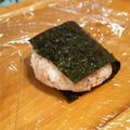 サーフブレイド's cooksnap of when they made 青海苔の香り♪鮭ゴマおにぎり.