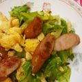 kaori5548's cooksnap of when they made 春キャベツのとウィンナーの卵炒め.