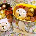 ＊mii☆＊'s cooksnap of when they made キャラ弁＊耳も簡単に＊くまちゃん.