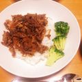 みいくん☆あおい's cooksnap of when they made 簡単！豚肉のガーリックバター醤油丼.